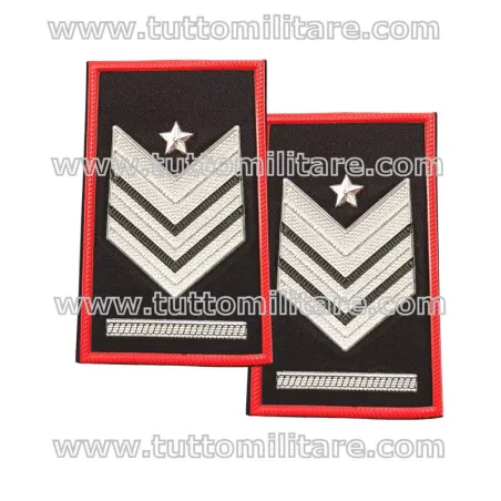 Tubolari Neri per Camicia o Maglione Brigadiere Capo Qualifica Speciale Carabinieri