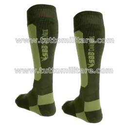 Calze CoolMax Termiche Verde Oliva Vista Posteriore