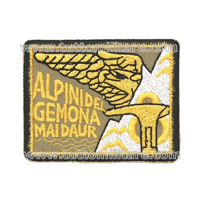 Patch Battaglione Alpini Gemona Mai d'Aur Alta Visibilità