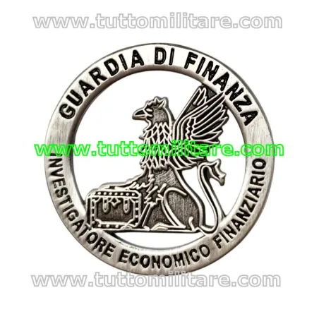 Distintivo Metallo Investigatore Economico Finanziario Guardia di Finanza