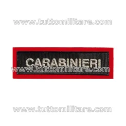 Distintivo Plastica Scritta Carabinieri Polo