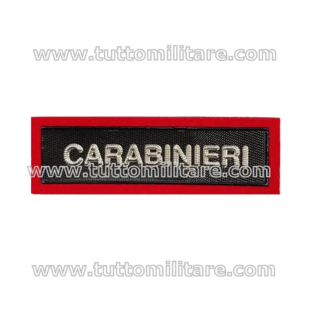 Distintivo Plastica Scritta Carabinieri Polo
