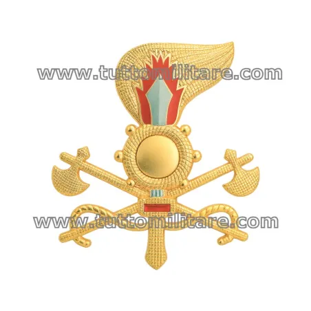 Fregio Metallo Genio Guastatori Esercito per Tesa