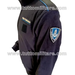 Scudetto ricamato con velcro Polizia Penitenziaria sul Braccio Destro Pile Polizia Penitenziaria