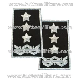 Tubolari su Nero Generale di Corpo d'armata per Giubbino di Servizio