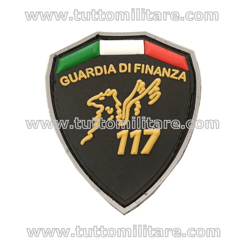 Patch 117 Guardia di Finanza in PVC 3D con velcro
