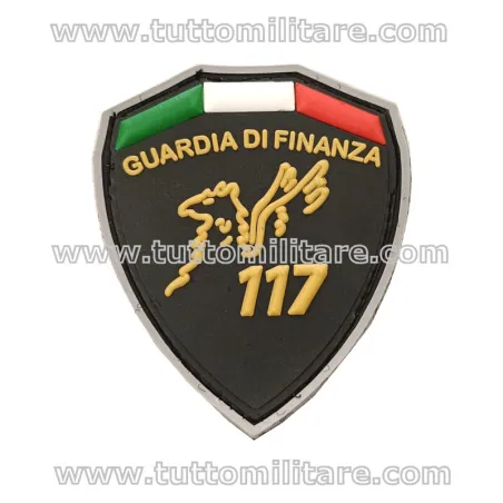Patch 117 Guardia di Finanza in PVC 3D con velcro