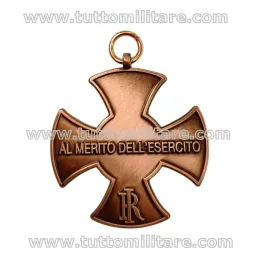 Retro Croce Merito Esercito Bronzo