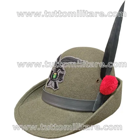 Alpini Cadore Battalion Deluxe Troop Hat Black Feather