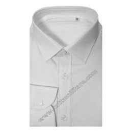 Camicia Bianca Manica Lunga Misto Cotone Polizia Marina Militare Carabinieri Polizia Locale