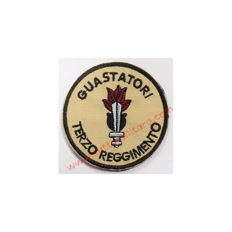 Scudetto Tondo Terzo Reggimento Genio Guastatori