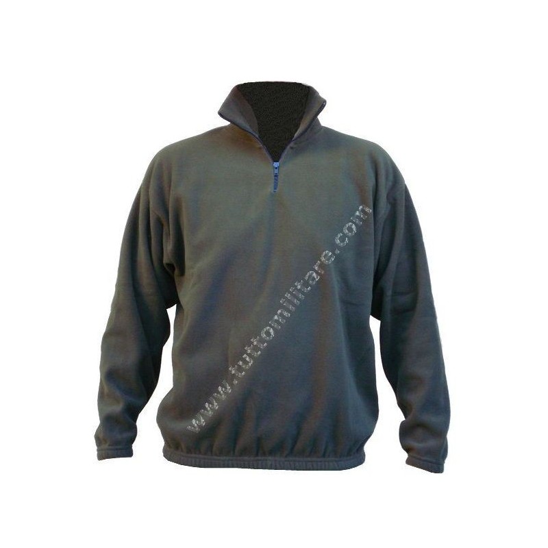 Maglione Pile Verde Oliva