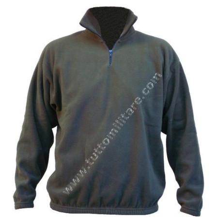 Maglione Pile Verde Oliva