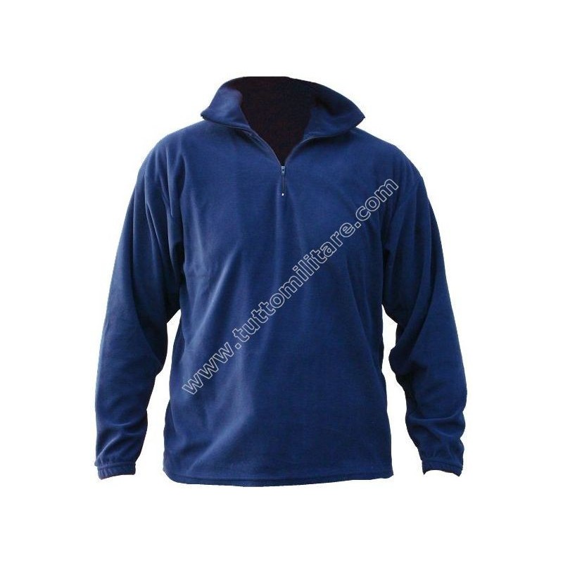 Maglione Pile Blu