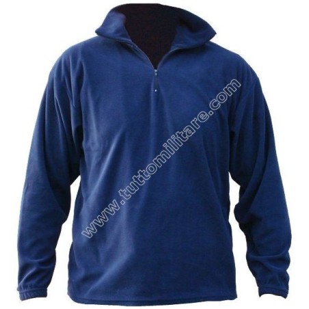 Maglione Pile Blu