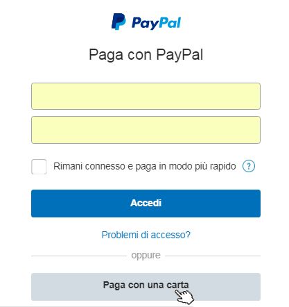 Pay with Credit Card on PayPal